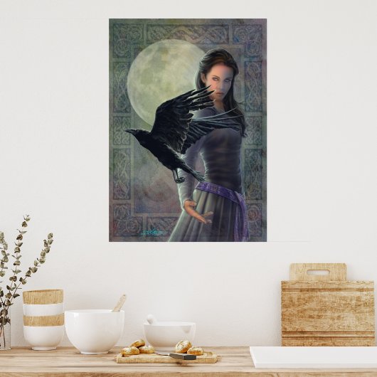 Celtic Raven Poster (Keuken)