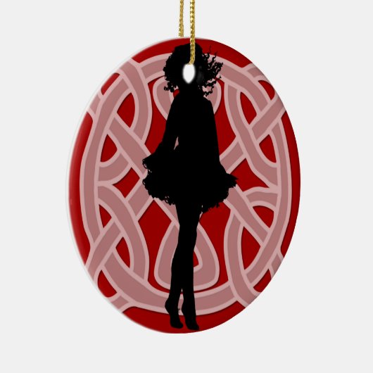 Celtic Red Dancer Ornament (Rechts)