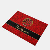 Celtic Red Lace Welkomstklep Deurmat (Schuin)