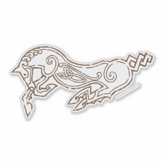 Celtic Rohan Horse Symbol Sticker (Voorkant)