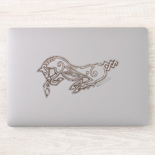 Celtic Rohan Horse Symbol Sticker (Computer)