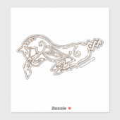 Celtic Rohan Horse Symbol Sticker (Vel)