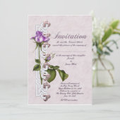 Celtic Roos Wedding Kaart (Staand voorkant)