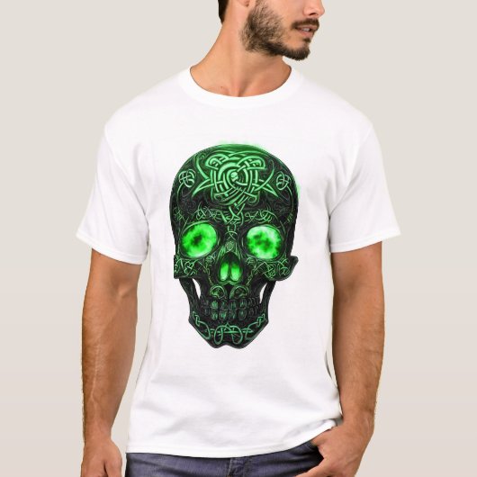 Celtic Rune Skull T-shirt (Voorkant)