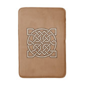 Celtic Sailor's Knot, Camel Tan, Cream en Brown Badmat (Voorkant Verticaal)