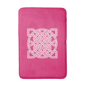 Celtic Sailor's Knot, Fuchsia Pink and White Badmat (Voorkant Verticaal)