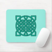 Celtic Sailor's Knot, Turquoise, Aqua and Blauwgro Muismat (Met muis)