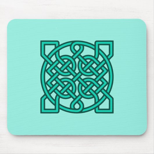 Celtic Sailor's Knot, Turquoise, Aqua and Blauwgro Muismat (Voorkant)