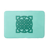 Celtic Sailor's Knot, Turquoise, Aqua en Blauwgroe Badmat (Voorkant)