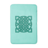 Celtic Sailor's Knot, Turquoise, Aqua en Blauwgroe Badmat (Voorkant Verticaal)