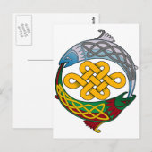 Celtic Salmon Briefkaart (Voorkant / Achterkant)