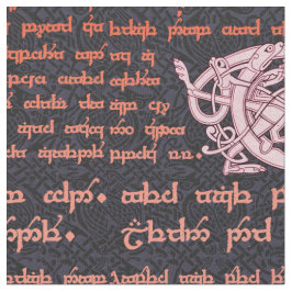 Celtic Sampler in zwart en Roos Stof