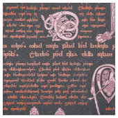 Celtic Sampler in zwart en Roos Stof (Swatch)