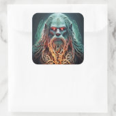 Celtic Sasquatch Vierkante Sticker (Tas)