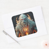 Celtic Sasquatch Vierkante Sticker (Envelop)