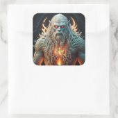 Celtic Sasquatch Vierkante Sticker (Tas)