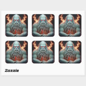 Celtic Sasquatch Vierkante Sticker (Vel)