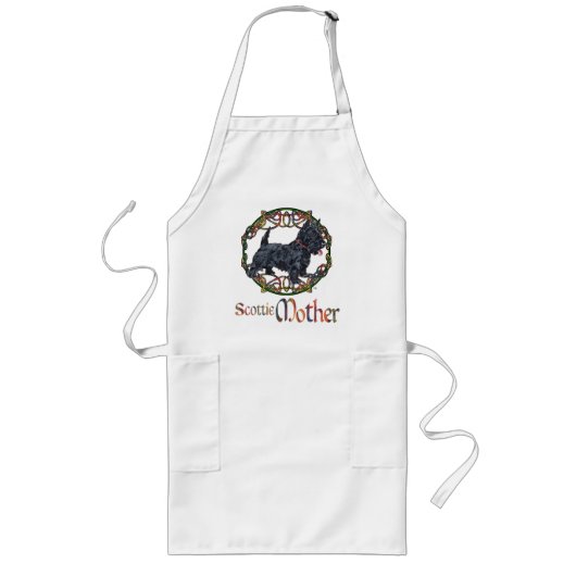 Celtic Scottish Terrier Moeder Lang Schort (Voorkant)