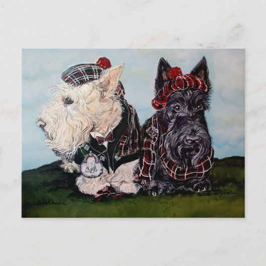 Celtic Scottish Terriers Briefkaart (Voorkant)