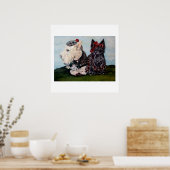 Celtic Scottish Terriers Poster (Keuken)