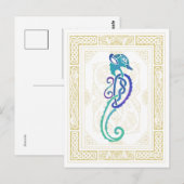 Celtic Seahorse Briefkaart (Voorkant / Achterkant)