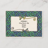 Celtic Serpent chubby visitekaartjes (Achterkant)