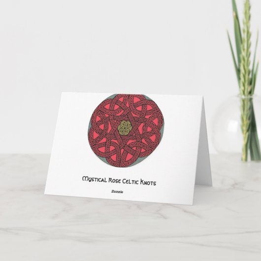 Celtic Serpent Frame card Feestdagen Kaart (Achterkant)