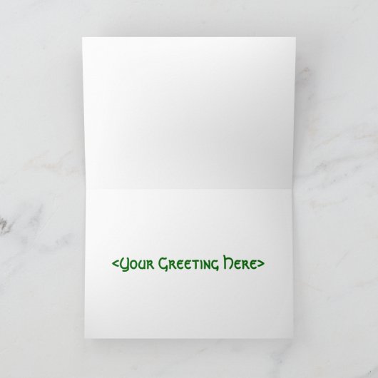 Celtic Serpent Frame card Feestdagen Kaart (Binnen)