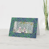Celtic Serpent Frame card Feestdagen Kaart (Voorkant)
