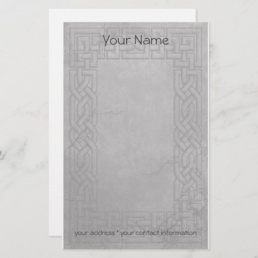 Celtic Shadows Dusk Briefpapier (Voorkant / Achterkant)