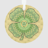 Celtic Shamrock AcrylOrnament Ornament (achterkant)