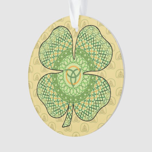 Celtic Shamrock AcrylOrnament Ornament (voorkant)