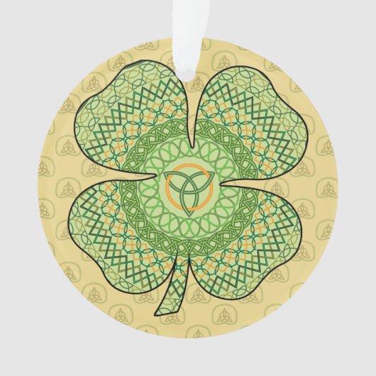 Celtic Shamrock AcrylOrnament Ornament (voorkant)