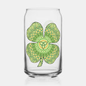 Celtic Shamrock Blikvorm Glas (Achterkant)