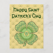 Celtic Shamrock Briefkaart (Voorkant)