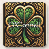 Celtic Shamrock Coaster  Bier Onderzetter (Voorkant)