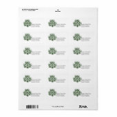 Celtic Shamrock Design 2 Adresetiketten 1 Etiket (Full Sheet)