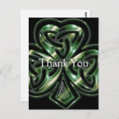 Celtic Shamrock Design 2 Dank u Briefkaarten (Voorkant / Achterkant)