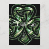 Celtic Shamrock Design 2 Dank u Briefkaarten (Voorkant)
