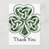 Celtic Shamrock Design 2 Dank u Briefkaarten 2 (Voorkant)
