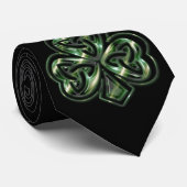 Celtic Shamrock Design 2 Mannen Stropdas (Opgerold)