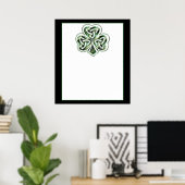 Celtic Shamrock Design 2 Poster/Print 2 Poster (Thuiskantoor)
