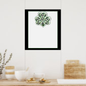 Celtic Shamrock Design 2 Poster/Print 2 Poster (Keuken)