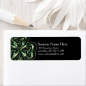 Celtic Shamrock Design 2 retouradreslabels 2 Etiket (Insitu)