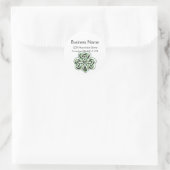 Celtic Shamrock Design 2 ronde Adresetiketten 2 Ronde Sticker (Tas)