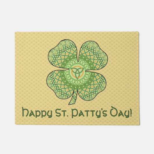 Celtic Shamrock Deurmat (Voorkant)