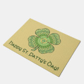 Celtic Shamrock Deurmat (Schuin)