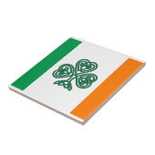Celtic Shamrock Flag of Ireland Custom Tile Tegeltje (Zijkant)