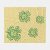 Celtic Shamrock Fleece Blanket (Voorkant (Horizontaal))