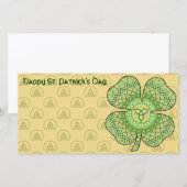 Celtic Shamrock-fotokaart (Voorkant / Achterkant)